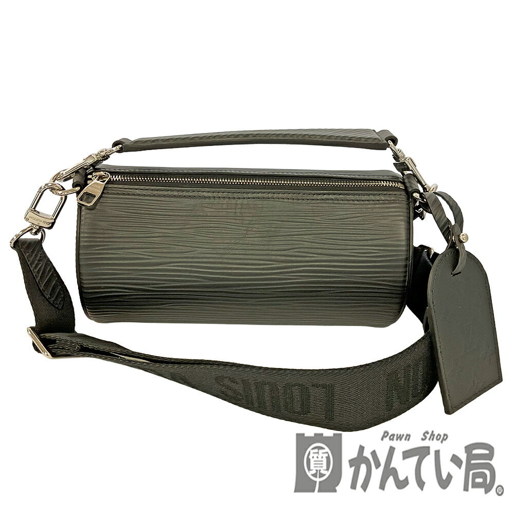 Louis Vuitton Soft Polochon Epi Noir Black Handbag Shoulder Bag